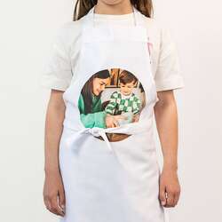 smartphoto Barnförkläde med personligt tryck vit